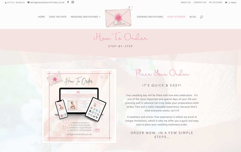 How To Order page header, graphic & introduction
